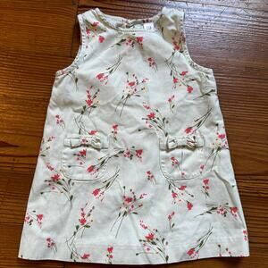 Gap mint green pink floral tank dress w/ matching bloomers SIZE 12-18M
